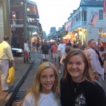 My daughters, Haley and Marcella, on Bourbon Street New Orleans