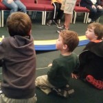 Watching pinewood derby