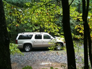 2007 Chevrolet Suburban LT - just after purchase parked at the cabin